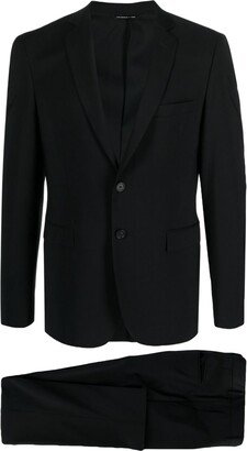 Notched-Lapels Single-Breasted Blazer-AO