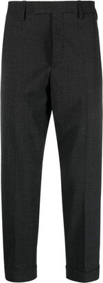 Mid-Rise Cropped Trousers-AF