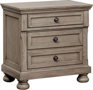 3 Earl Drawer Nightstand Gray - HOMES: Inside + Out