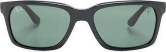 Rectangle-Frame Tinted Sunglasses-AA