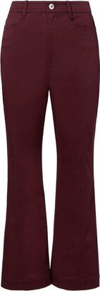 Cropped Kick-Flare Trousers