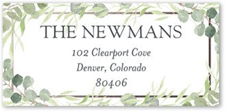 Wedding Address Labels: Blossoming Date Address Label, White, Address Label, Matte