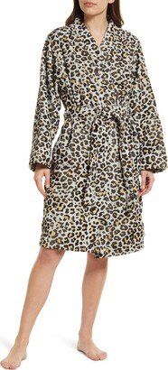 Cheetah Print Recycled Cotton Terry Robe