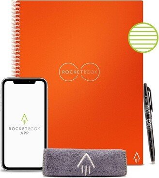 Core Smart Spiral Reusable Notebook Lined 32 Pages 8.5 x 11 Letter Size Eco-Friendly Notebook - Rocketbook