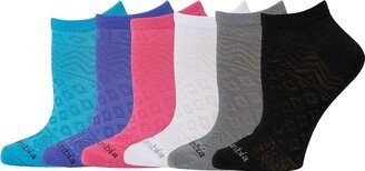 6-Pack Mesh Lightweight No show (Atoll Assorted) Women's No Show Socks Shoes