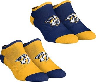 Women's Rock 'Em Socks Nashville Predators Core Team 2-Pack Low Cut Ankle Sock Set