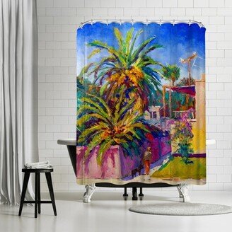 71 x 74 Shower Curtain, Yard In Hollywod by Suren Nersisyan