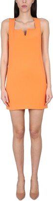 Square Neck Tailored Mini Dress