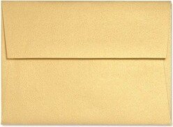 A7 Invitation Envelopes 5 1/4 x 7 1/4 1000/Box Gold Metallic 5380-07-1000