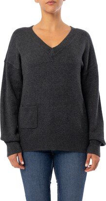 V-Neck Pullover Sweater-AB