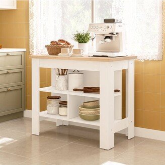 Oasis Kitchen Island White - Polifurniture