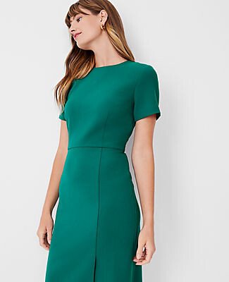 Petite Short Sleeve Sheath Dress