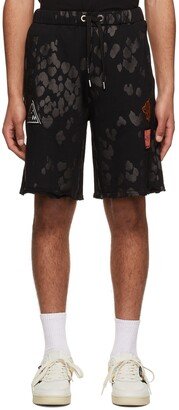 Black Cotton Shorts-AB