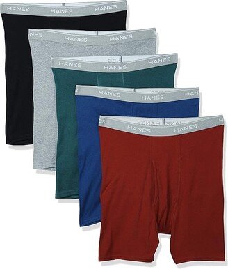 Men's Tagless Cool Dri Boxer Briefs with ComfortFlex Waistband-Multiple Packs Available (5 Pack - Dyed Assorted) Men's Underwear