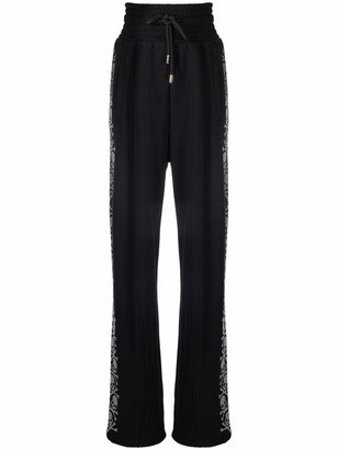 Crystal-Skull Embellished Track Pants