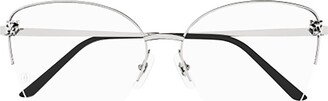 Round Semi Rimless Glasses