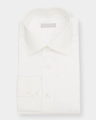 Men's Tonal Stripe Cotton Dress Shirt-AB