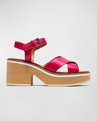 Charline Crisscross Platform Sandals