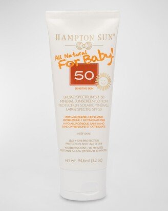 3.2 oz. SPF 50 All Natural Sunscreen For Baby
