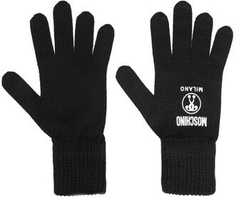 Logo-Print Gloves