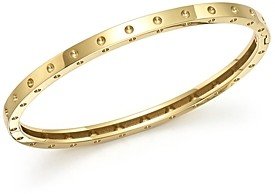 18K Yellow Gold Symphony Dotted Hinged Bracelet