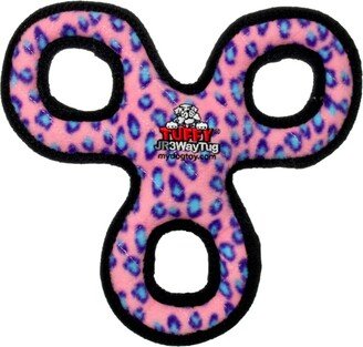 Tuffy Jr 3WayTug Pink Leopard, Dog Toy