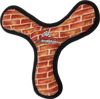 Tuffy Mega Boomerang Brick, Dog Toy - Rust/ Copper