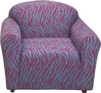 Zebra Print Jersey Stretch Loveseat Slipcover - Madison Industries