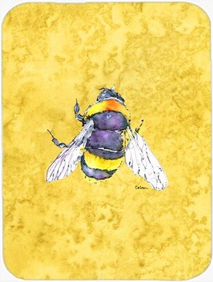 8852LCB Bee On Yellow Glass Cutting Board