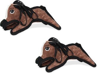 Tuffy Jr Barnyard Pony, 2-Pack Dog Toys