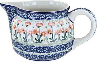 Blue Rose Pottery Blue Rose Polish Pottery Peach Posy Small Pitcher