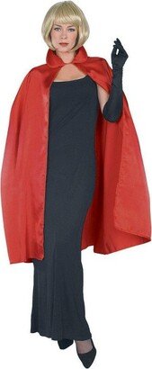 Adult 45 Inch Red Satin Cape for Adults One Size Fits Most