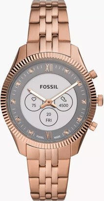 Hybrid Smartwatch Hr Scarlette Rose Gold-Tone Stainless Steel