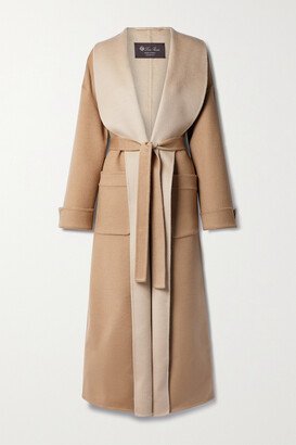 Capp Guilmar Belted Camel Hair And Wool-blend Coat - Brown