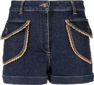 Passementer denim shorts