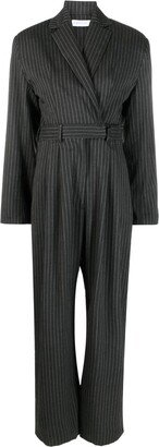 Ioana Ciolacu Pinstripe-Print Wool Jumpsuit