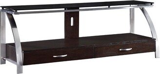 Tioga Metal TV Stand in Espresso - Lexicon