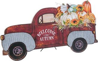 GIL 31.5-in L painted wood truck with Fall filled bed