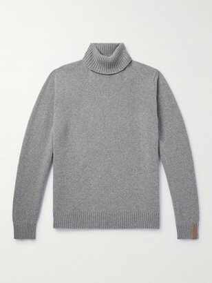 Cashmere and Wool-Blend Rollneck Sweater