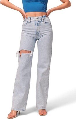 High-Rise 90s Relaxed Jeans (Light Destroy) Women's Jeans