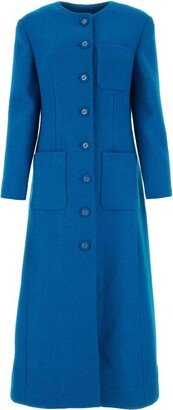 Bouclé Knit Coat