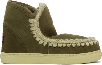 Khaki Stitch Boots