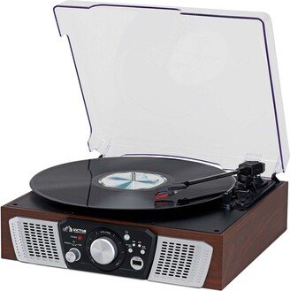 Victor Audio Victor Lakeshore 5-In-1 Espresso Bluetooth Turntable System