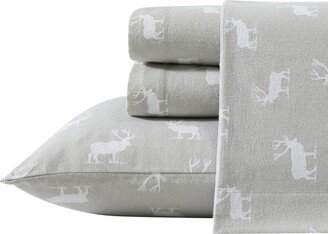 Elk Grove Cotton Flannel 4 Piece Sheet Set, Queen