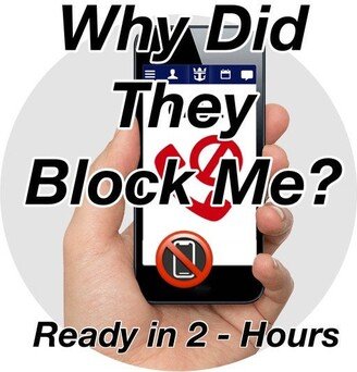 Ready in 2 Hours - Why Did They Block Me? Intuitive Tarot Psychic Reading, Fast Emergency Hour Delivery, Was I Blocked