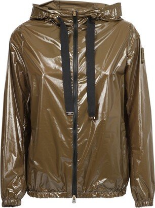 High-Shine Drawstring Jacket-AB