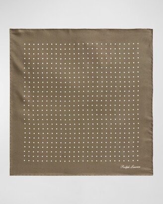 Men's Dotted Silk Pocket Square