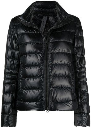 Quilted Zipped Puffer Jacket-AA