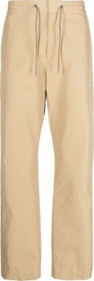 Straight-Leg Cotton Trousers-CI