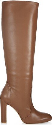 Vida 100MM Leather Knee-High Boots